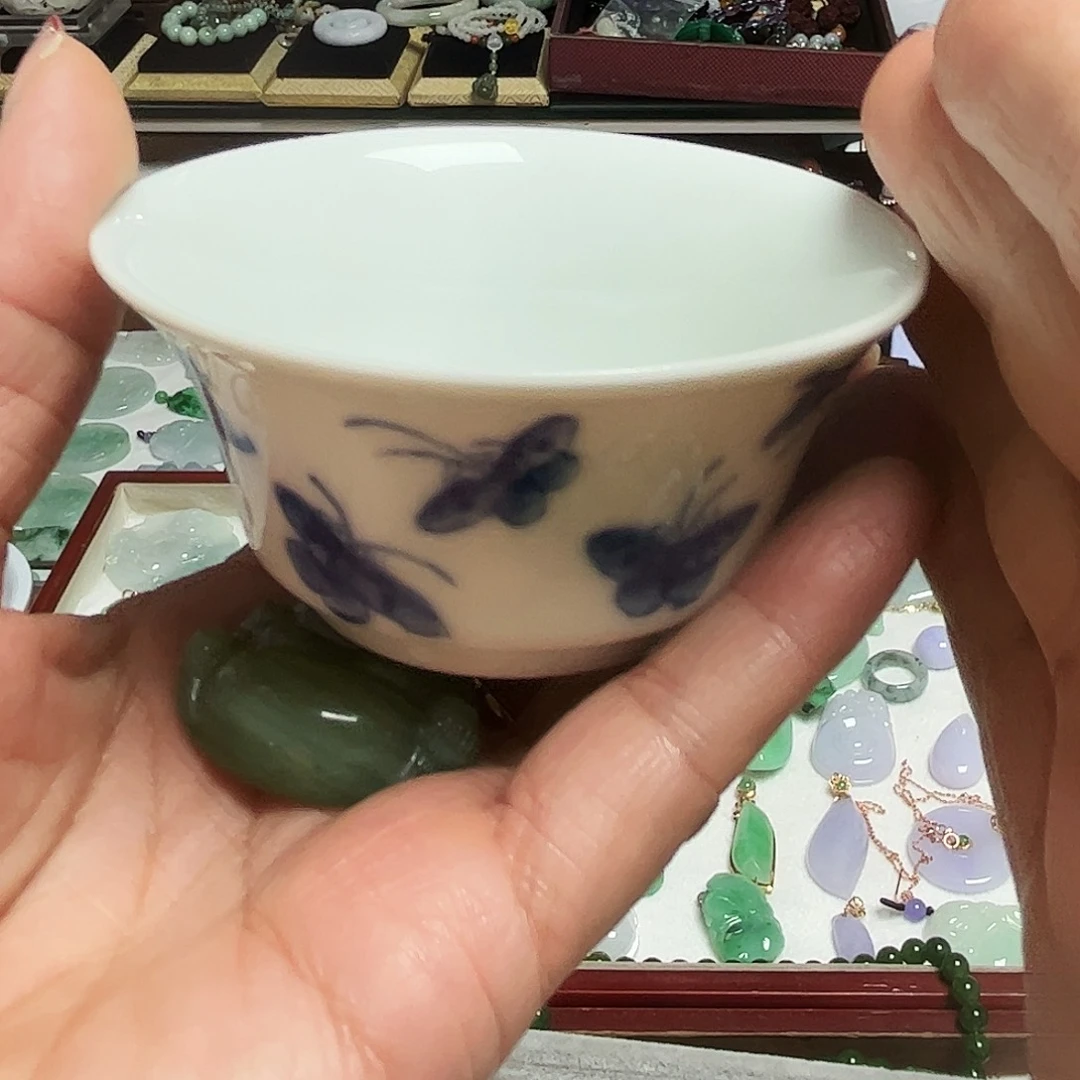 W***汐青花瓷小主人杯漂亮