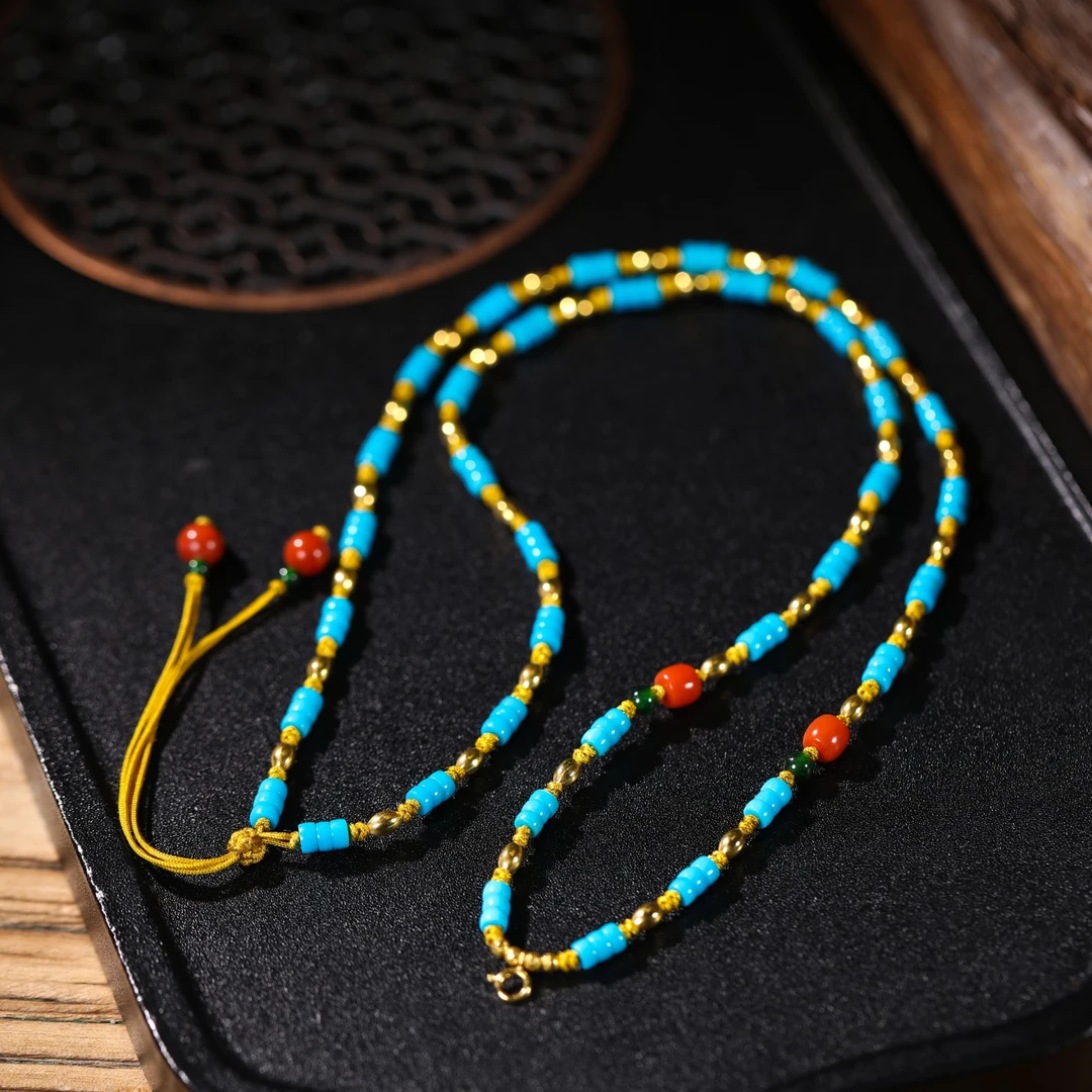 18K金绿松石万能链X34116