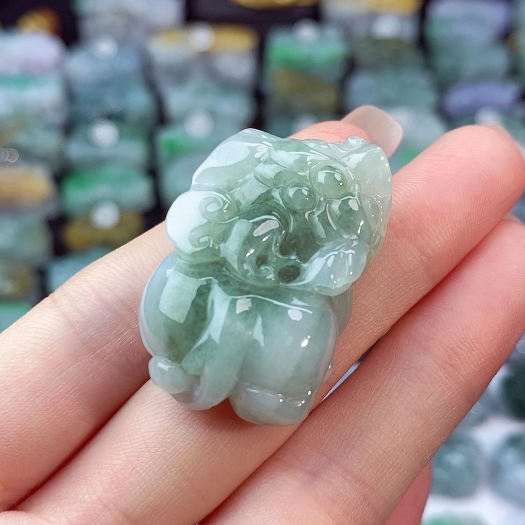 翡翠未镶嵌颈饰天然