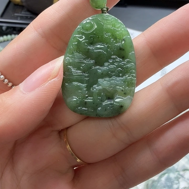 和田玉未镶嵌颈饰38