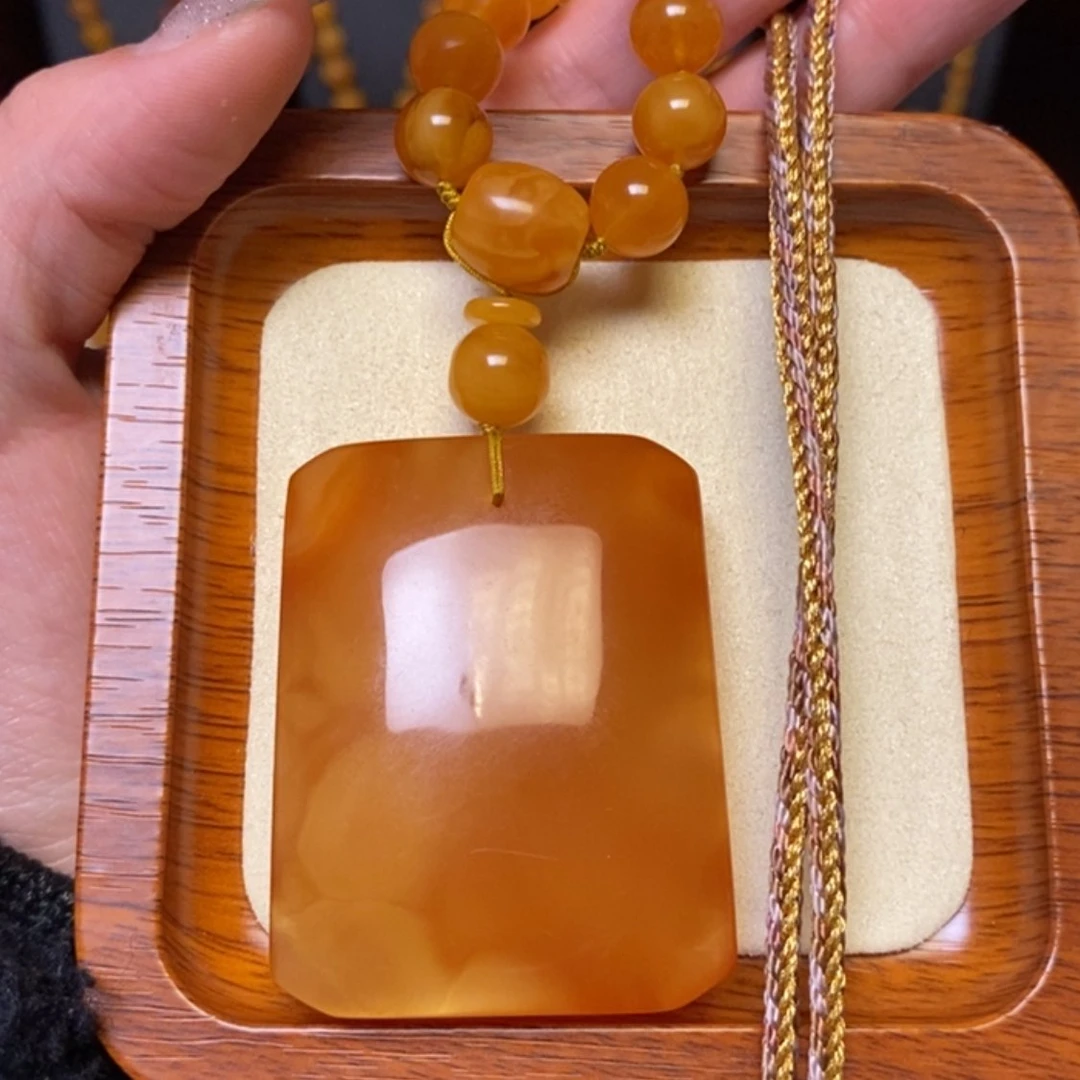 【闪购商品】蜜蜡颈饰未镶嵌项链