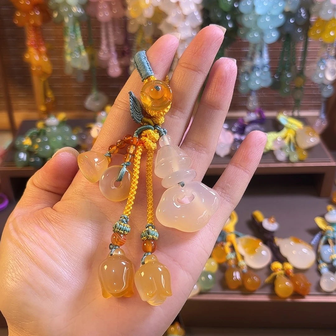 玛瑙/玉髓未镶嵌车挂