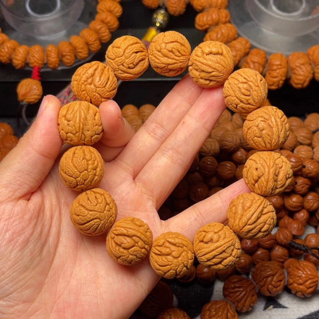 桃核手串龙纹桃核