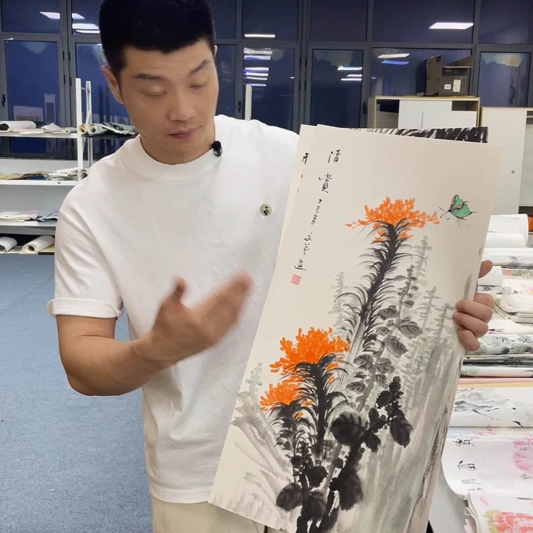 国画纯手绘字画宣纸