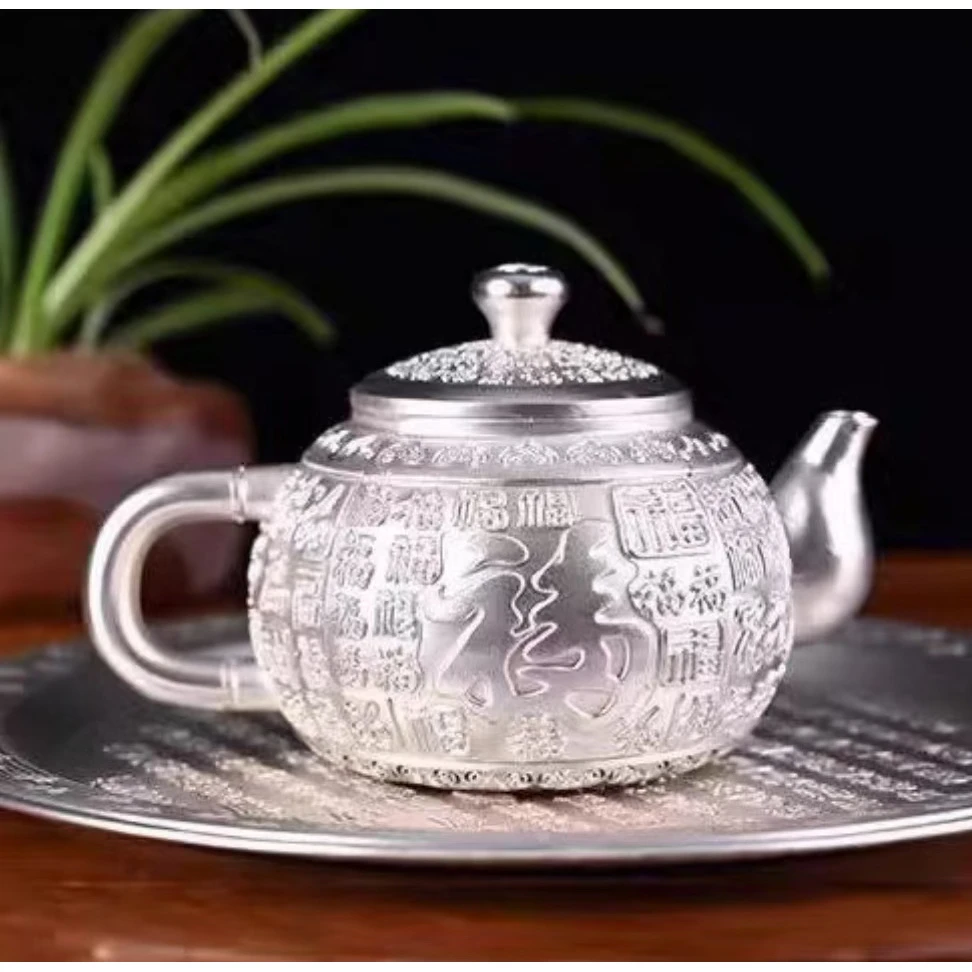 【粉丝福利M】百福茶壶家用办公礼办公室喝茶收藏