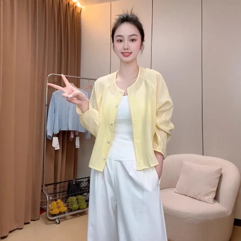 2025夏季新款设计感爆款衬衫女时尚超好看减龄防晒衣外搭小衫