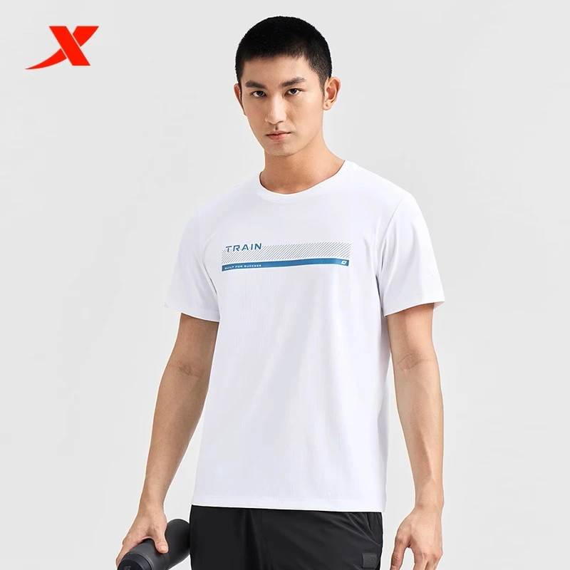 XTEP/特步短袖男夏新款舒爽冰丝速干透气圆领运动T恤976229010131