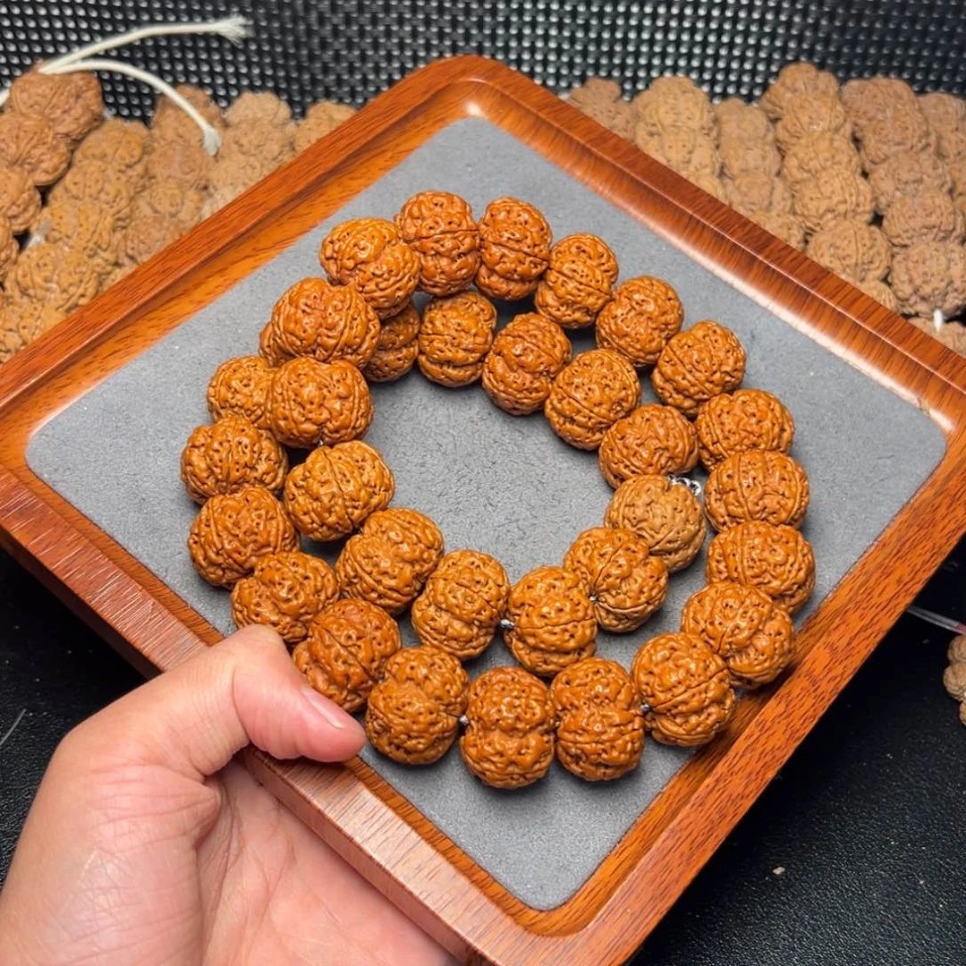 菩提21号尼泊尔大金刚23纽扣梅花爆肉梁手持（33颗籽）