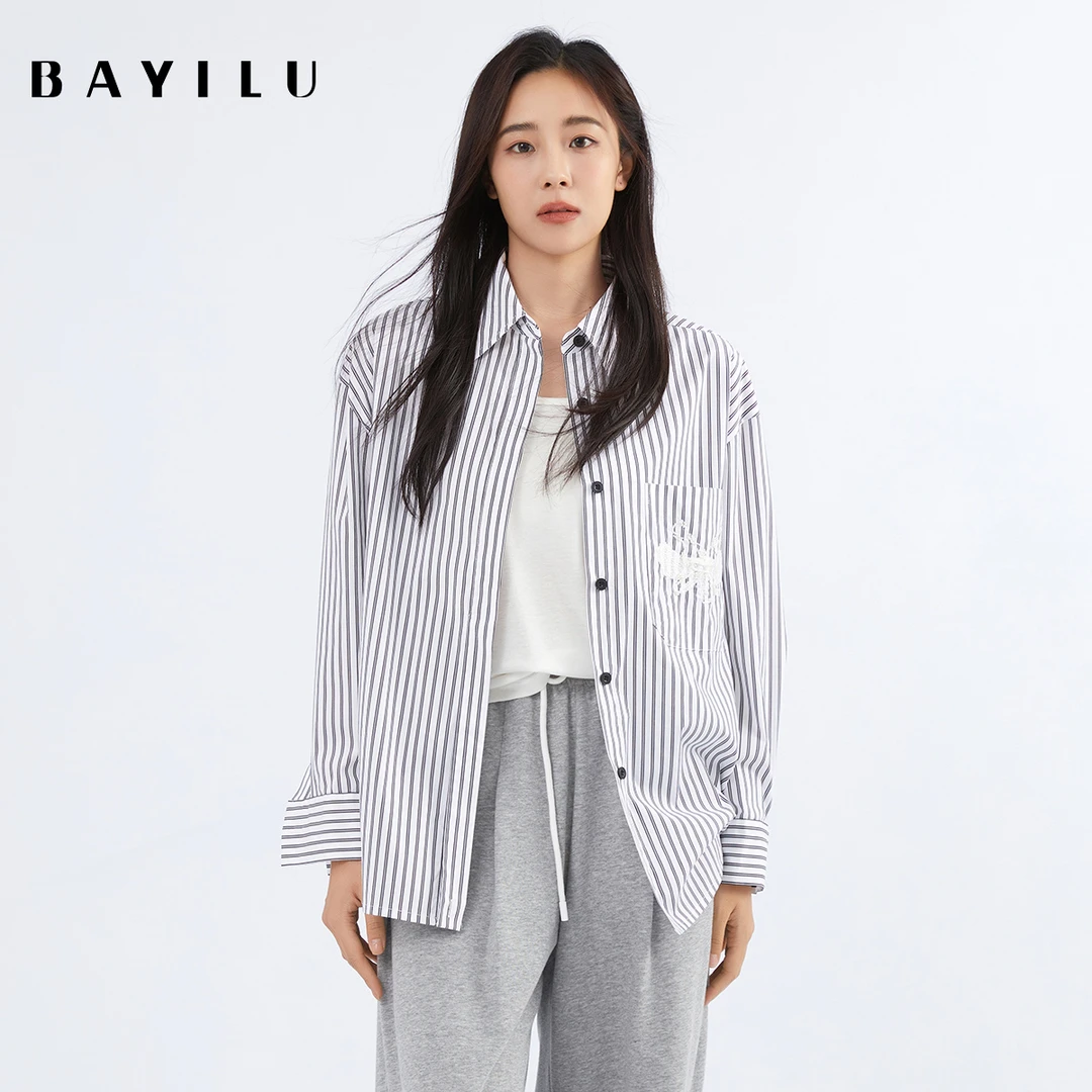 【叶姐】芭依璐秋季衬衫绣花衬衣93C1520