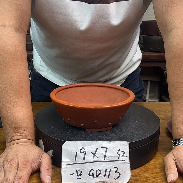 紫砂花盆货号一只GD113