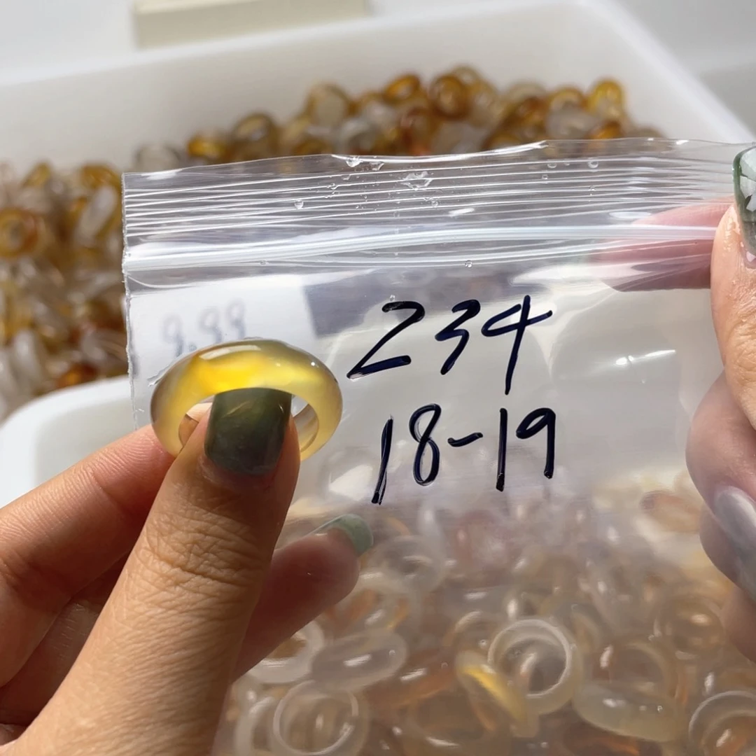 玛瑙/玉髓戒指合金234