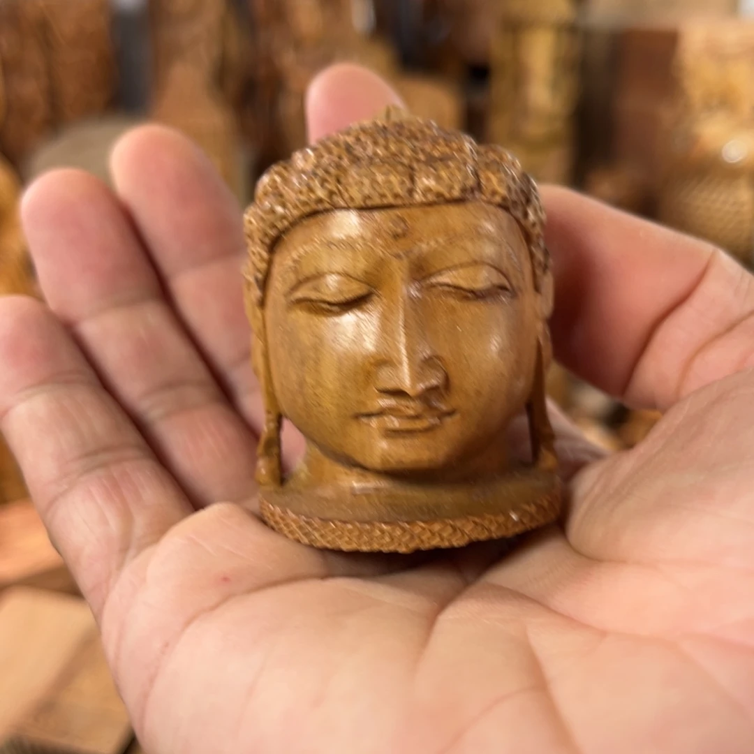 檀香木无事牌老山檀香佛头