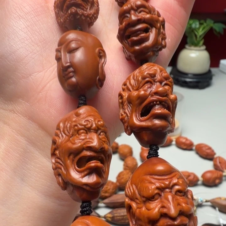 手串/手链橄榄核樊象单面十八罗汉