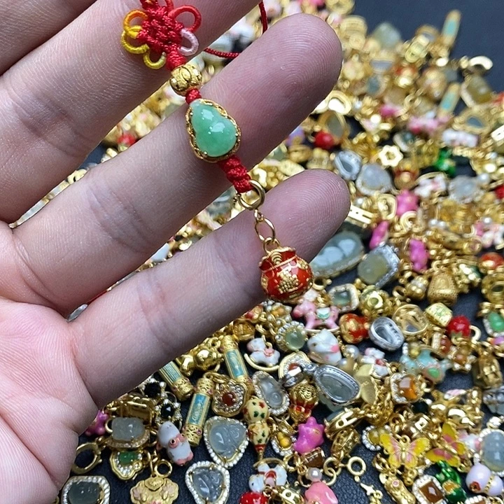 颈饰银S925镶嵌翡翠