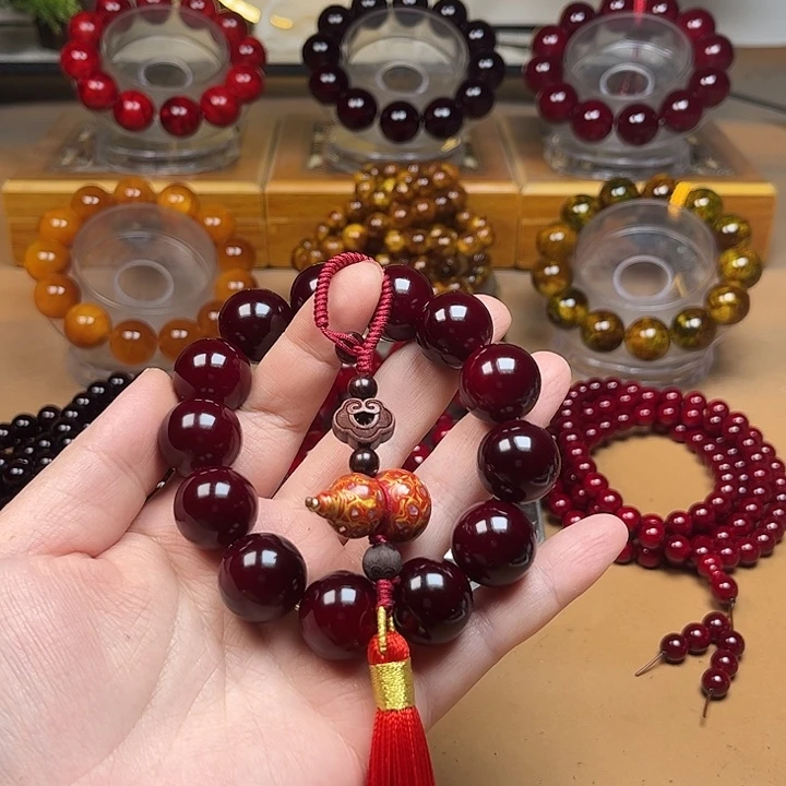糊***翁贝壳杉（血龙木）手串/手链