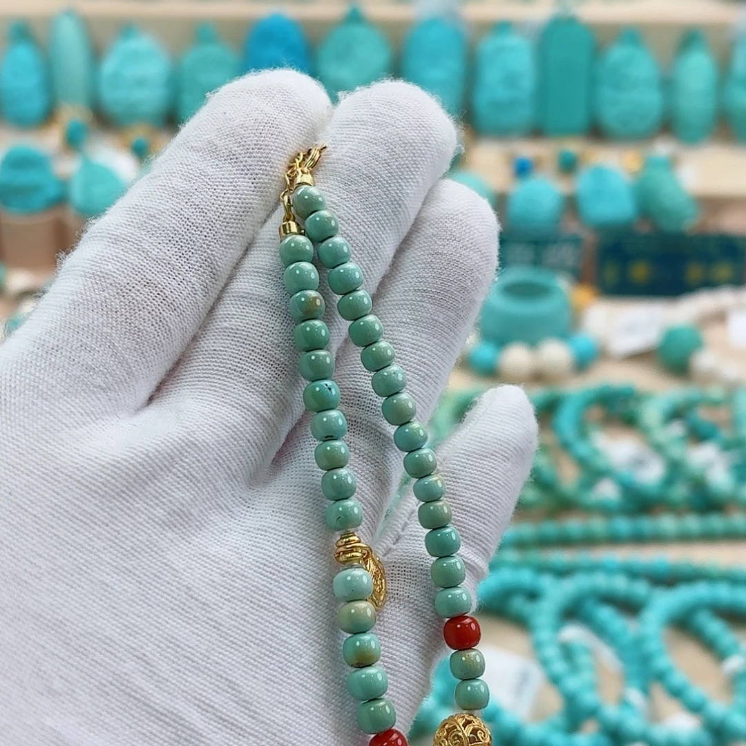 绿松石银S925镶嵌珠宝奇石