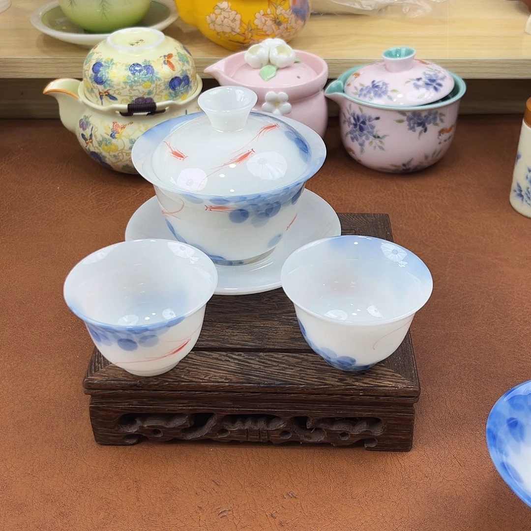 陶陶瓷旅行茶具套装家用陶瓷茶具