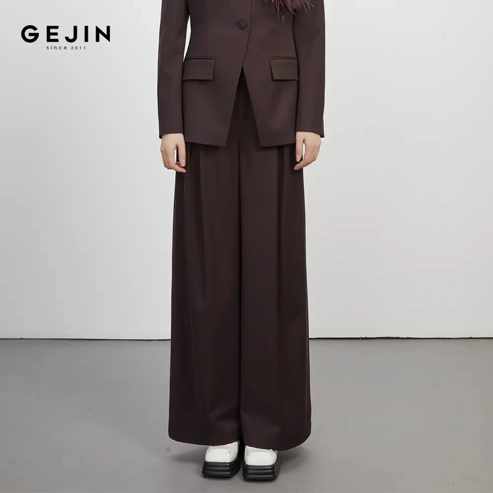GEJIN/歌锦秋季通勤风时尚垂感直筒正装裤93325903722