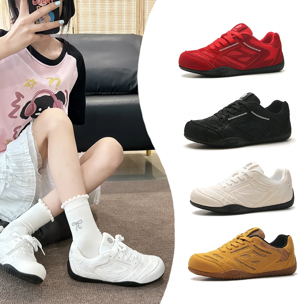 36-44情侣轻便舒适德训鞋男潮2025秋季网面透气薄底新款运动鞋女
