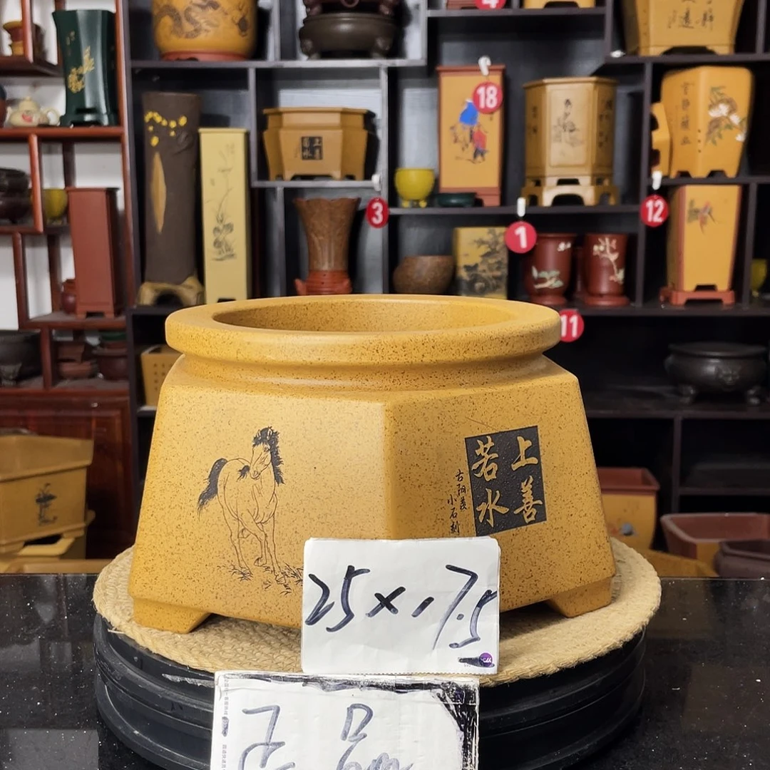 紫砂D-婉秋紫砂花盆