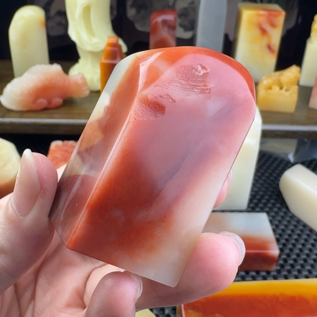 印石寿山石芙蓉石素章