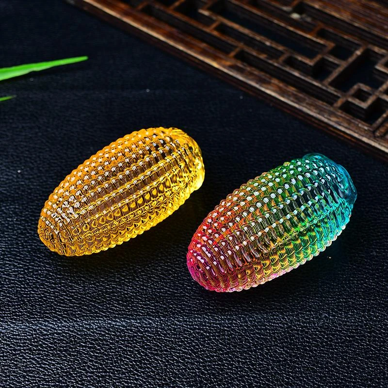 琉璃玉米摆件创意家居装饰乔迁开业送礼佳品高档编织纯手工玄关