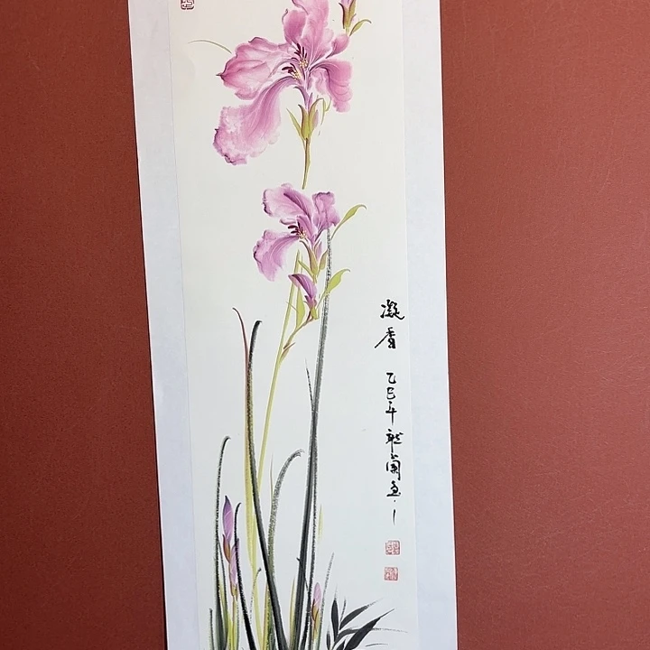 国画听兰老师花鸟