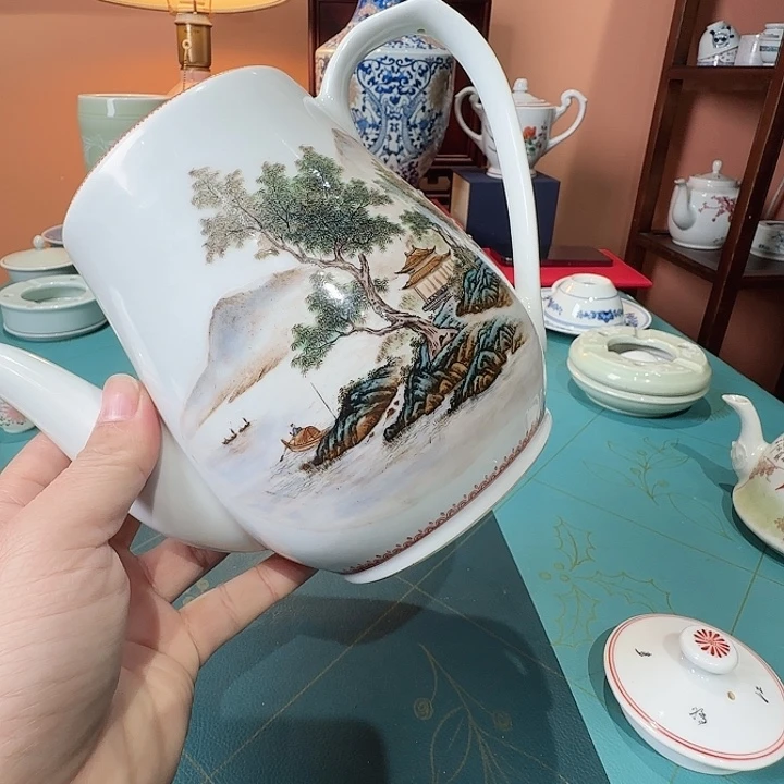 清***风陶摆件景德镇陶瓷艺术品