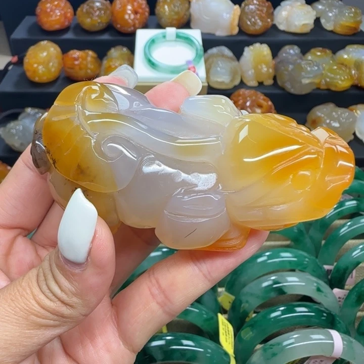 玛瑙/玉髓合金摆件