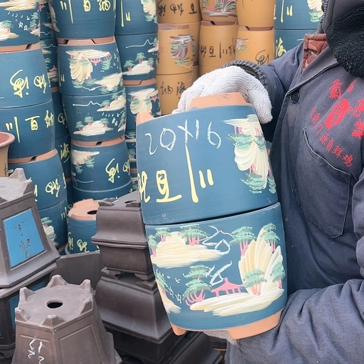 紫砂紫砂花盆也太