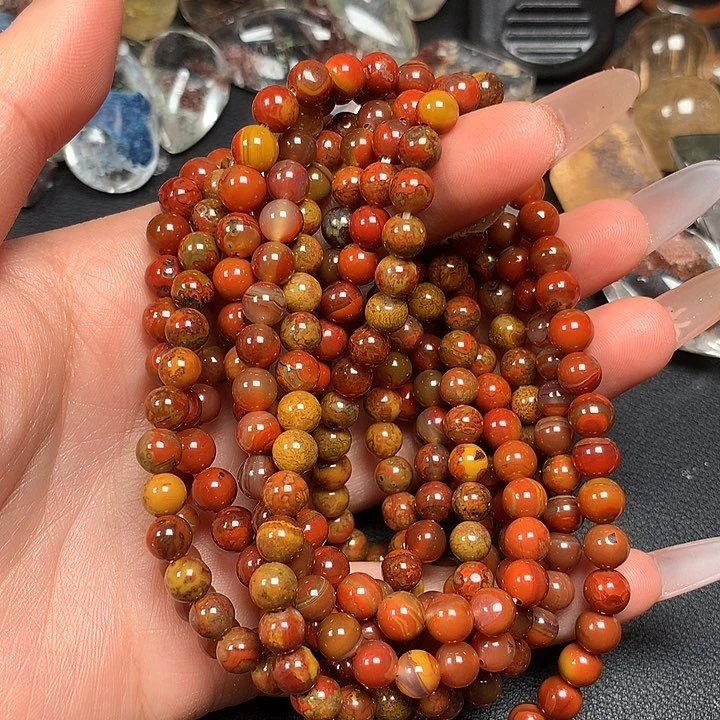 玛瑙/玉髓颈饰未镶嵌老*头