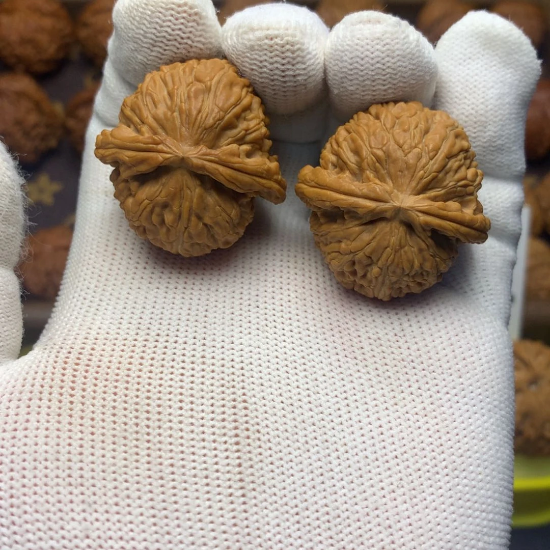 桃核把件34全品白狮子