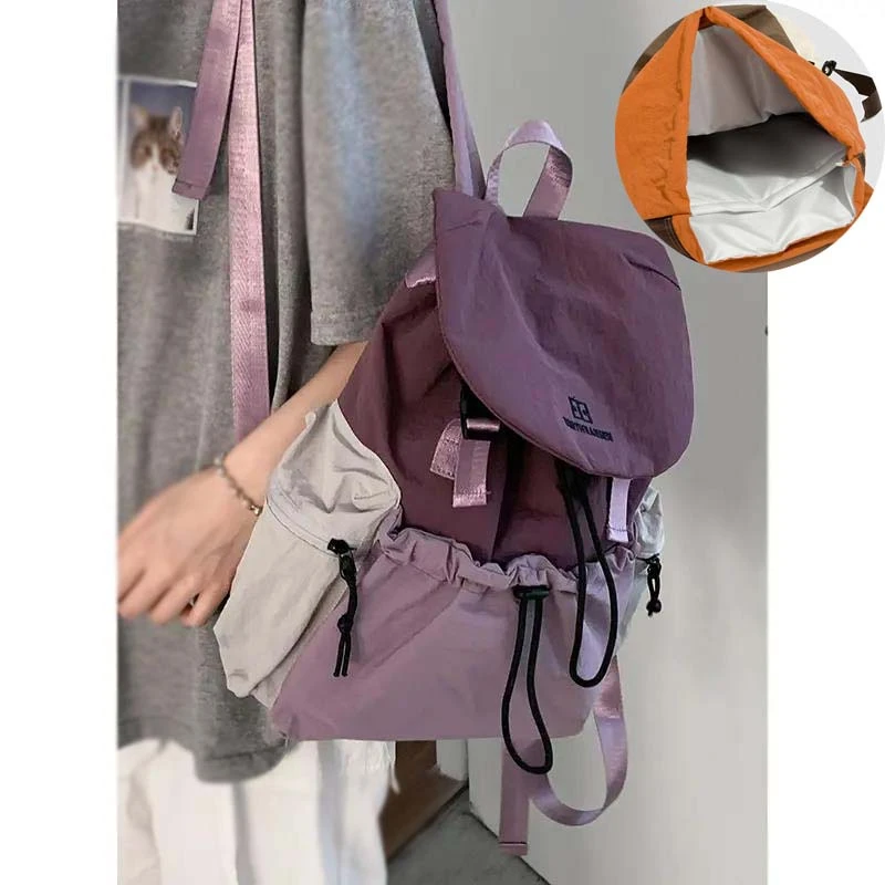 新款多功能百搭背包轻便便携双肩包韩版单肩包斜挎包双肩包女