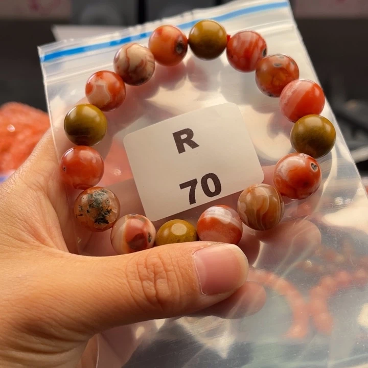 南红玛瑙未镶嵌多样性发货默认微瑕13mm