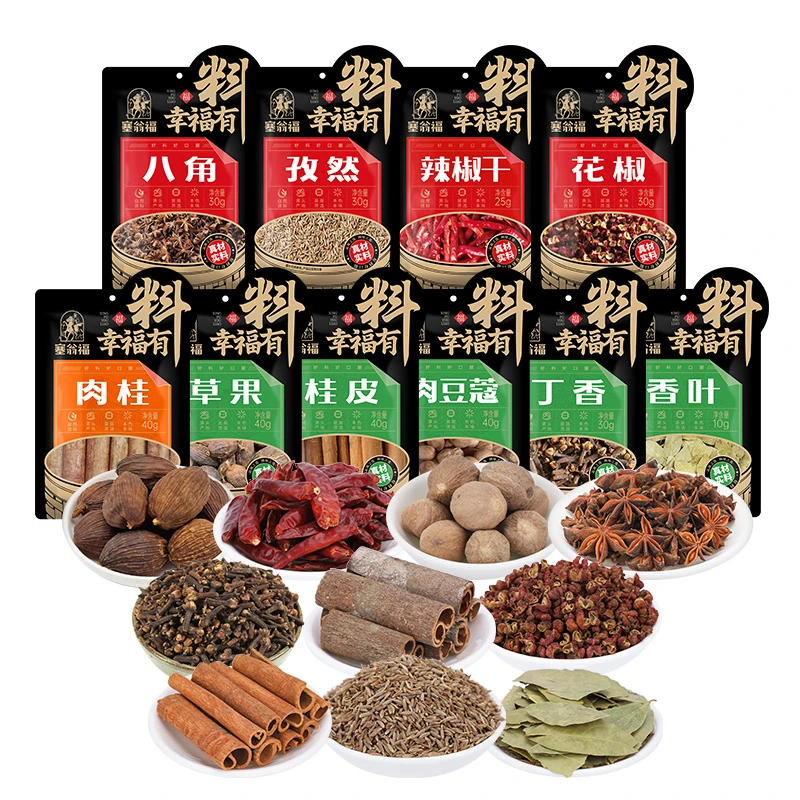 【塞翁福】调料10件套八角桂皮孜然粒等多种辛香料调味品
