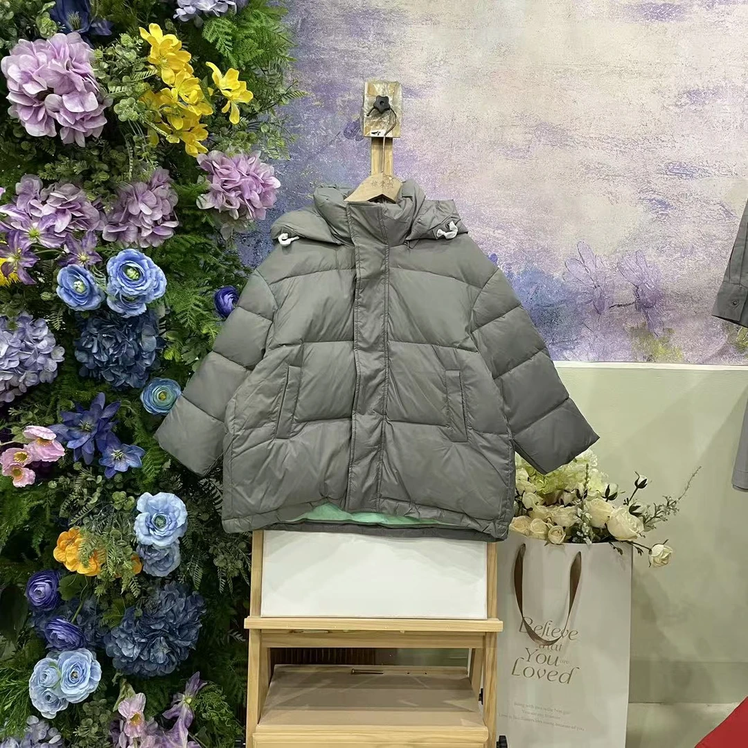 206L灰羽绒服d853