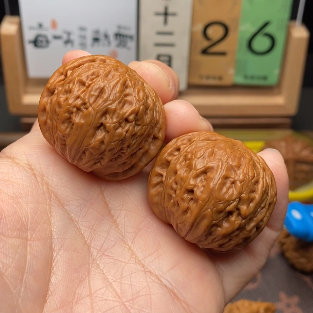 靠***己文玩核桃把件铁锤38