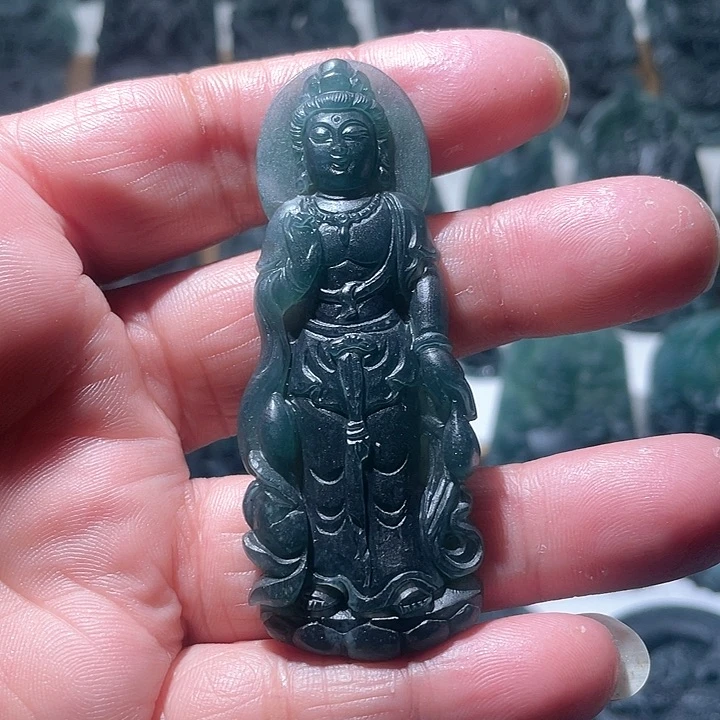 定制翡翠未镶嵌观音