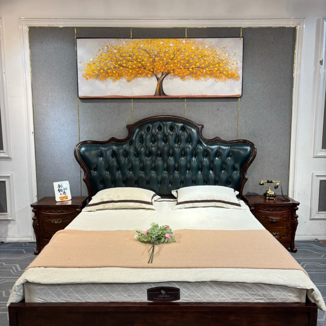 DC242（1.8）大床2200*2270*1550美式大床雕花主卧