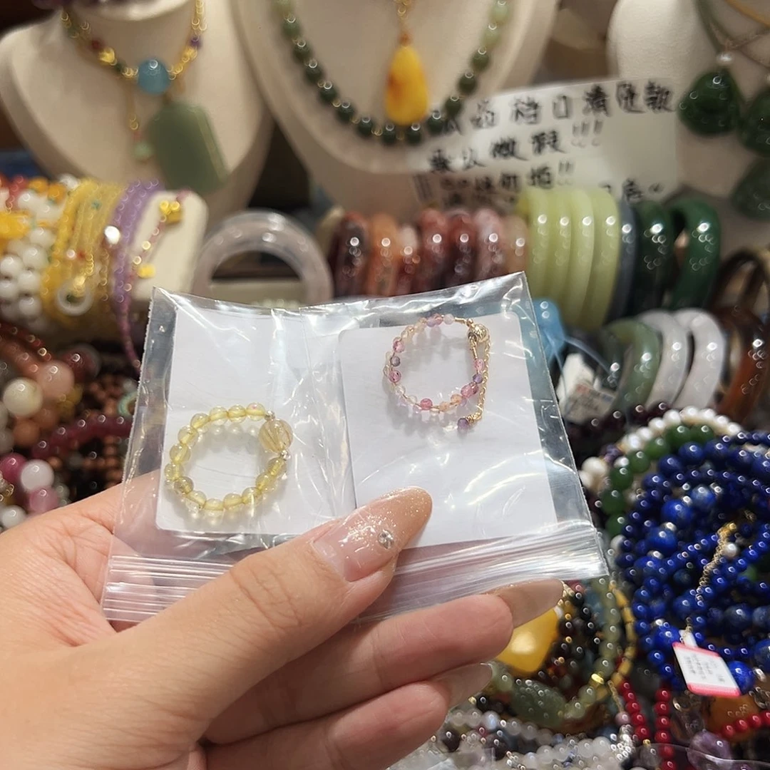 未镶嵌戒指水晶小*6