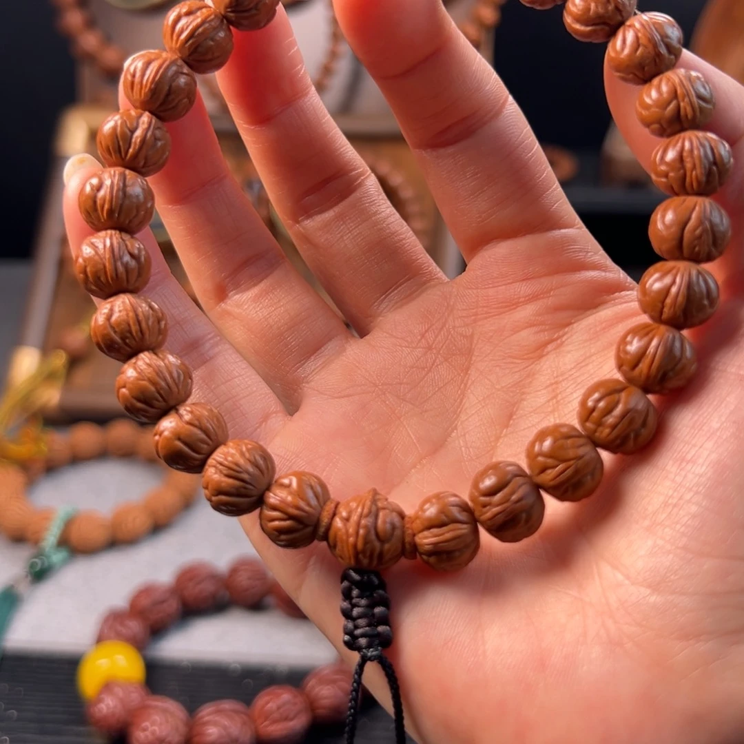 桃核吊坠11野生玉麒麟