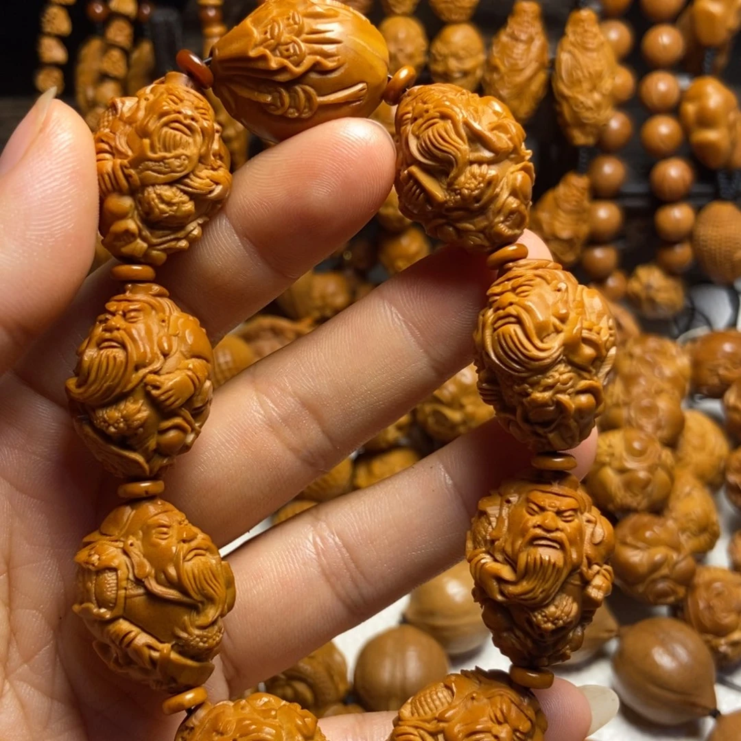 【闪购商品】橄榄核手串/手链站立关公