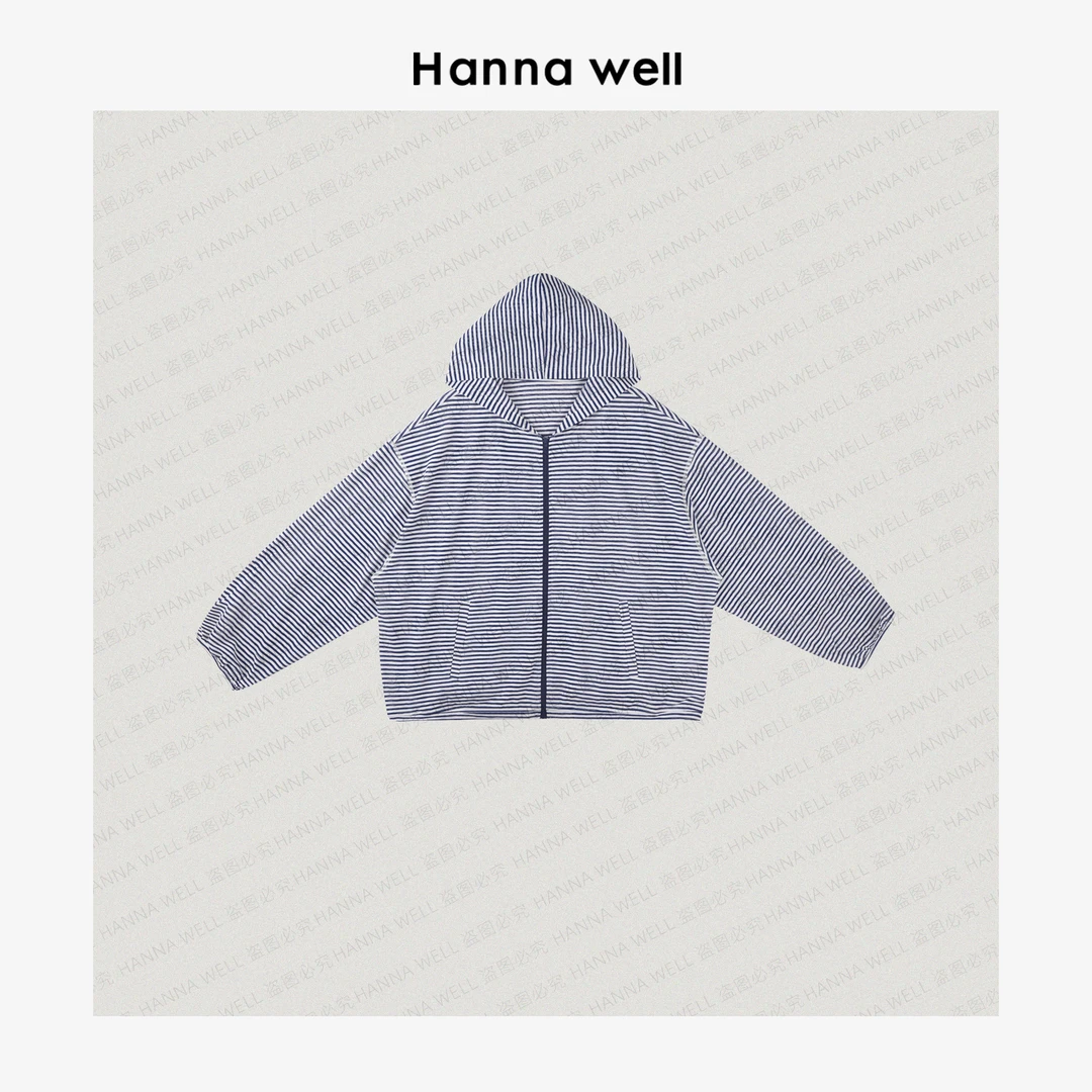 妞墩自制 “机场帽衫”超薄 凉感色织棉！大牌休闲防晒外套WT5B6289.