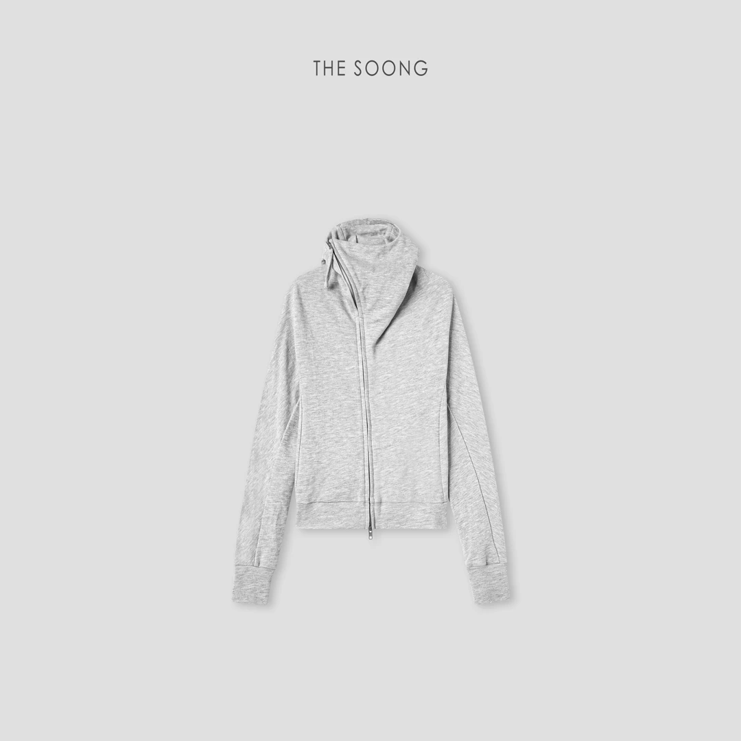 THESOONG|’独家定制欧文系列‘面罩帽衫云感松软连帽外套HWWT7658