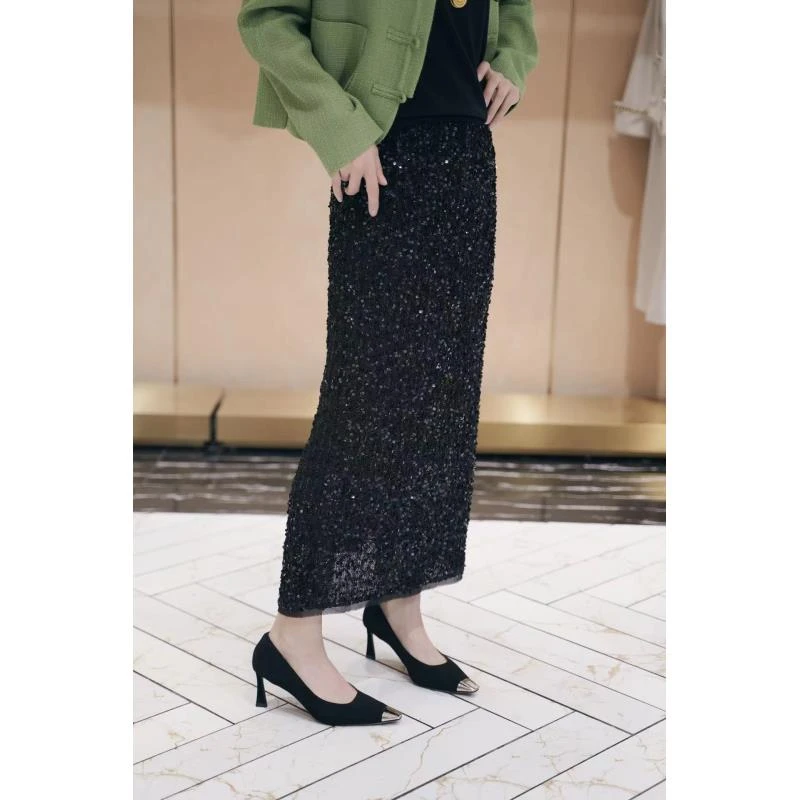 “流光溢彩”珠片半裙