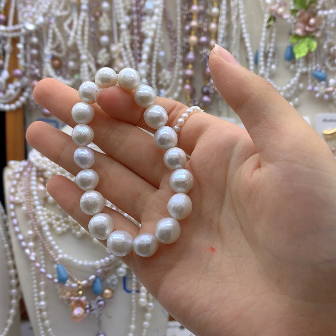 梦***2合金淡水珍珠项链耳饰