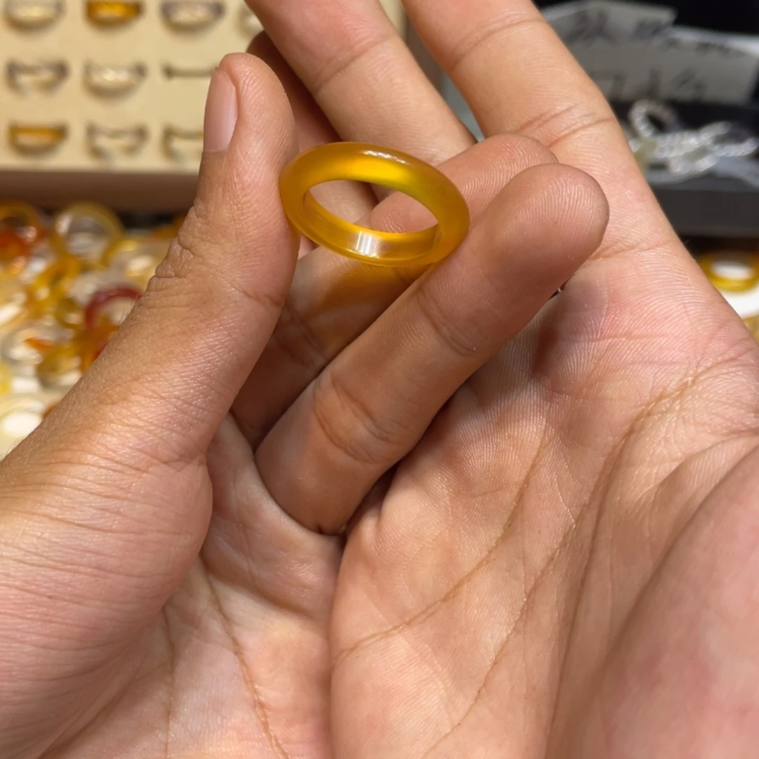 玛瑙/玉髓未镶嵌戒指538号港19 默认瑕疵