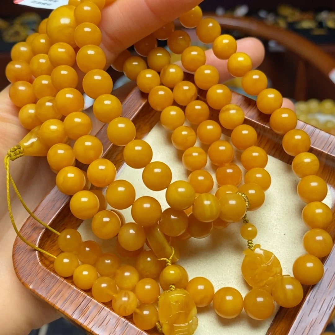 【闪购商品】蜜蜡手链未镶嵌手串