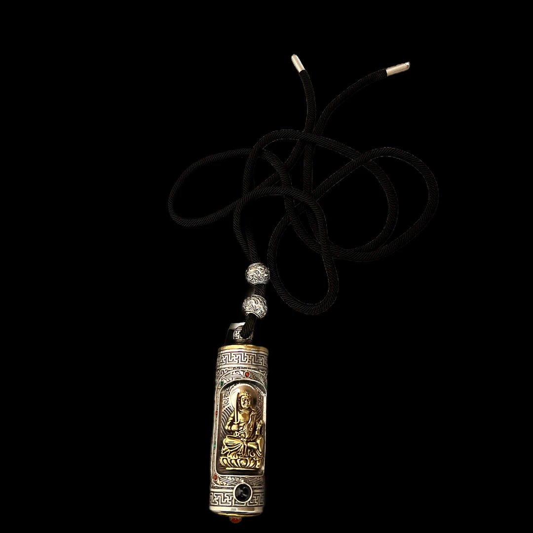 吊坠925银 V6838银吊坠（不动明王）孤品、