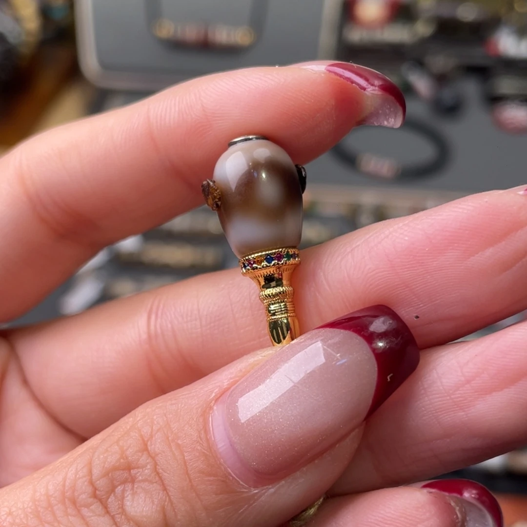 【闪购商品】玛瑙/玉髓珠宝半成品未镶嵌敖**乐